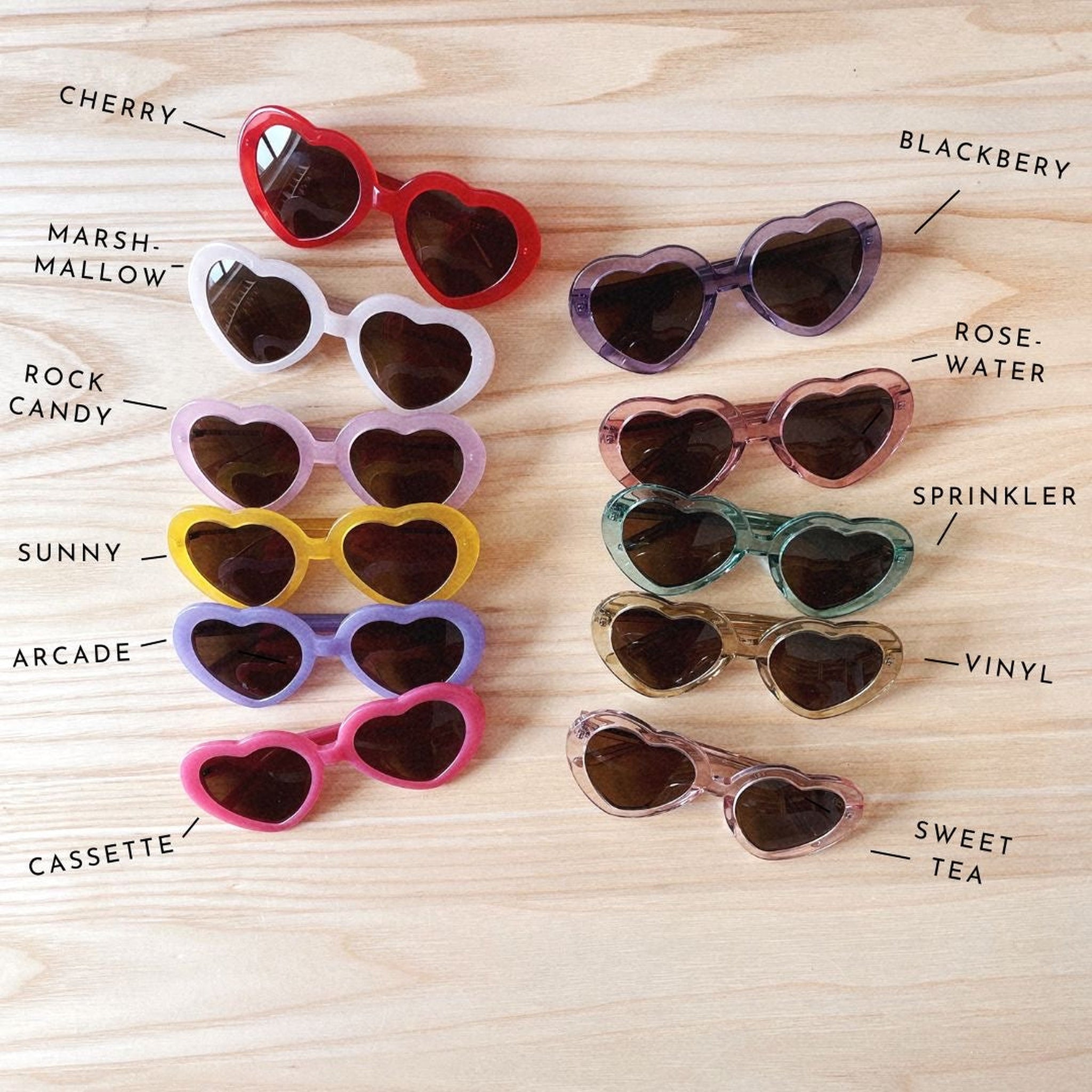 Heart Sunnies - Several Colors